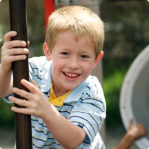 Sidebar Image 02 - Boy on Playground - an elementary age boy ready...